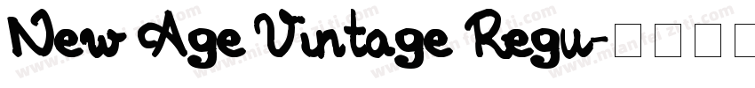 New Age Vintage Regu字体转换